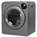 Homcom Portable Clothes Dryer, 120V 1300W Compact Laundry Dryer With Intelligent Drying, 3.2 Cu.Ft Stainless Steel Drum, Front Load Electric Dryer For Apartments, Dorms, Rvs, Gray Gray Stainless Steel