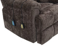 Pacay Brown Chenille Power Motion Recliner With Lift, Heating & Massage Function Brown Chenille
