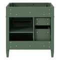30'' Bathroom Vanity Without Top Sink, Modern Bathroom Storage Cabinet With 2 Drawers And A Tip Out Drawer Not Include Basin Green Bathroom Solid Wood Mdf
