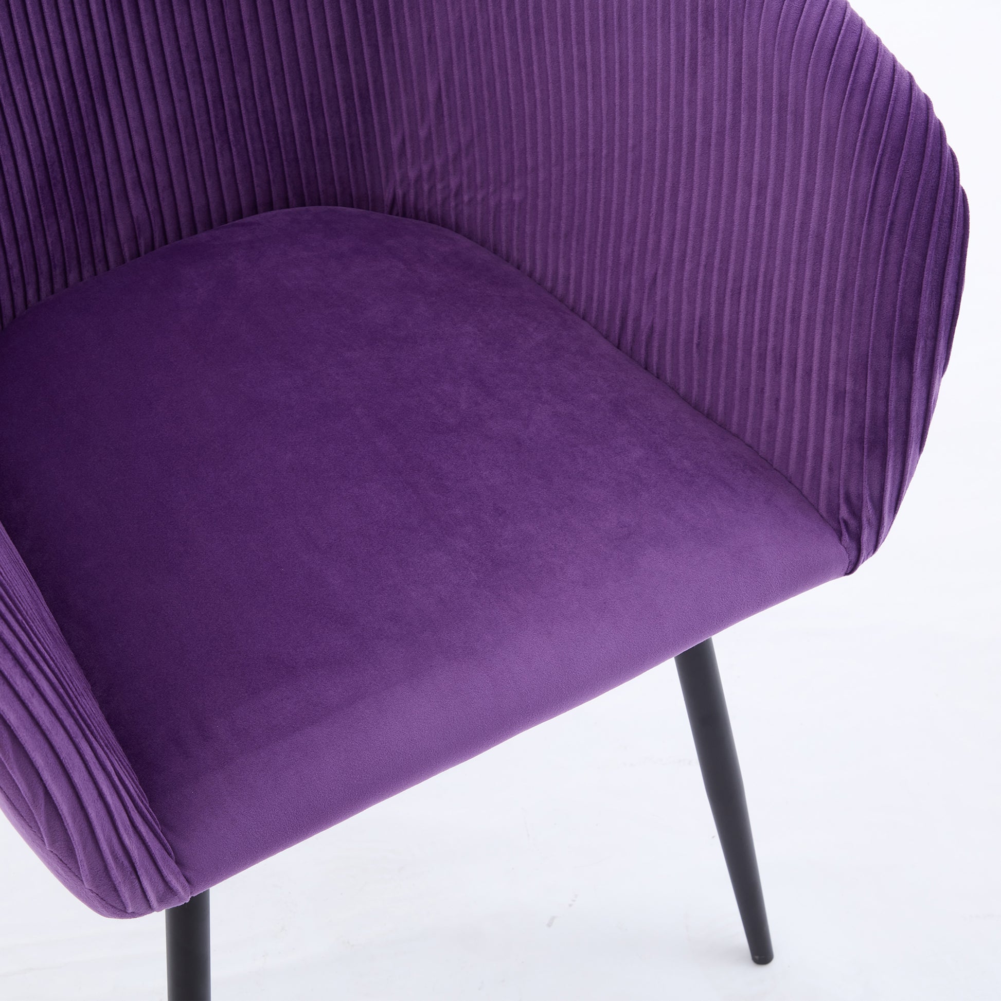 Ts Stripe Dinding Chair Purple Velvet