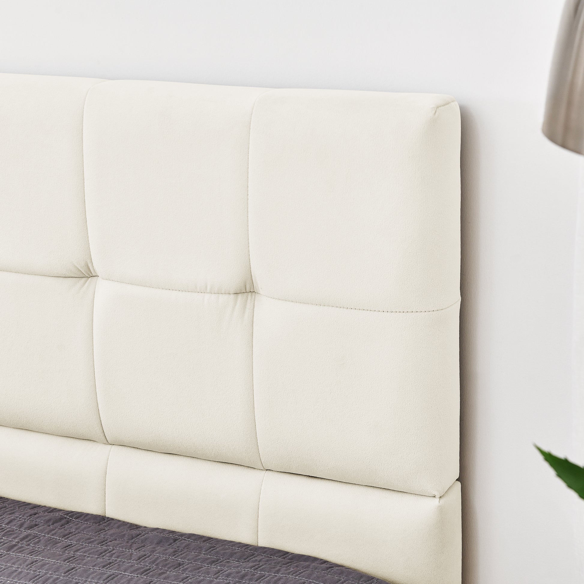 Full Size Upholstered Tufted Bed Frame, Sofa Bed Frame With Comfortable Backrest And Armrests, Full Size Bed For Bedroom, Living Room,Velvet, Beige 80.5''*59''*30.5'' Box Spring Not Required Full Beige Composite Bedroom Eucalyptus Bed Frame Foam Velvet