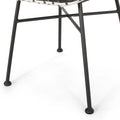 Herbert Chair Black Pe Rattan Iron Waterproof Fabric