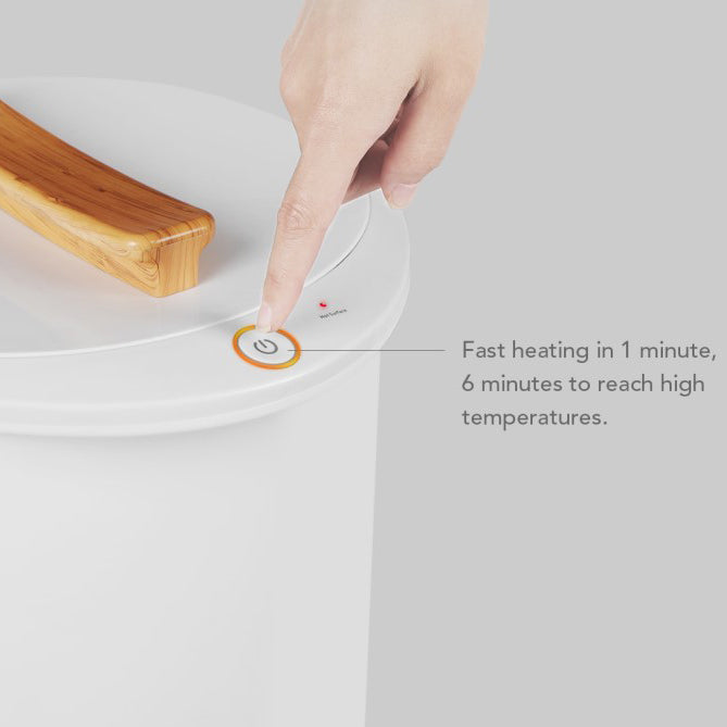 Towel Warmers, Luxury Bucket Towel Warmers, Large Towel Warmers For The Bathroom, Fits Up To 2 Oversized Towels, Bathrobes, Blankets, Pjs And More. White Plastic