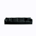 Modular Sectional Sofa For Living Room,U Shaped Couch 5 Seater Convertible Sectional Couch With 1 Ottoman ,Black Chenille Black Chenille 4 Seat