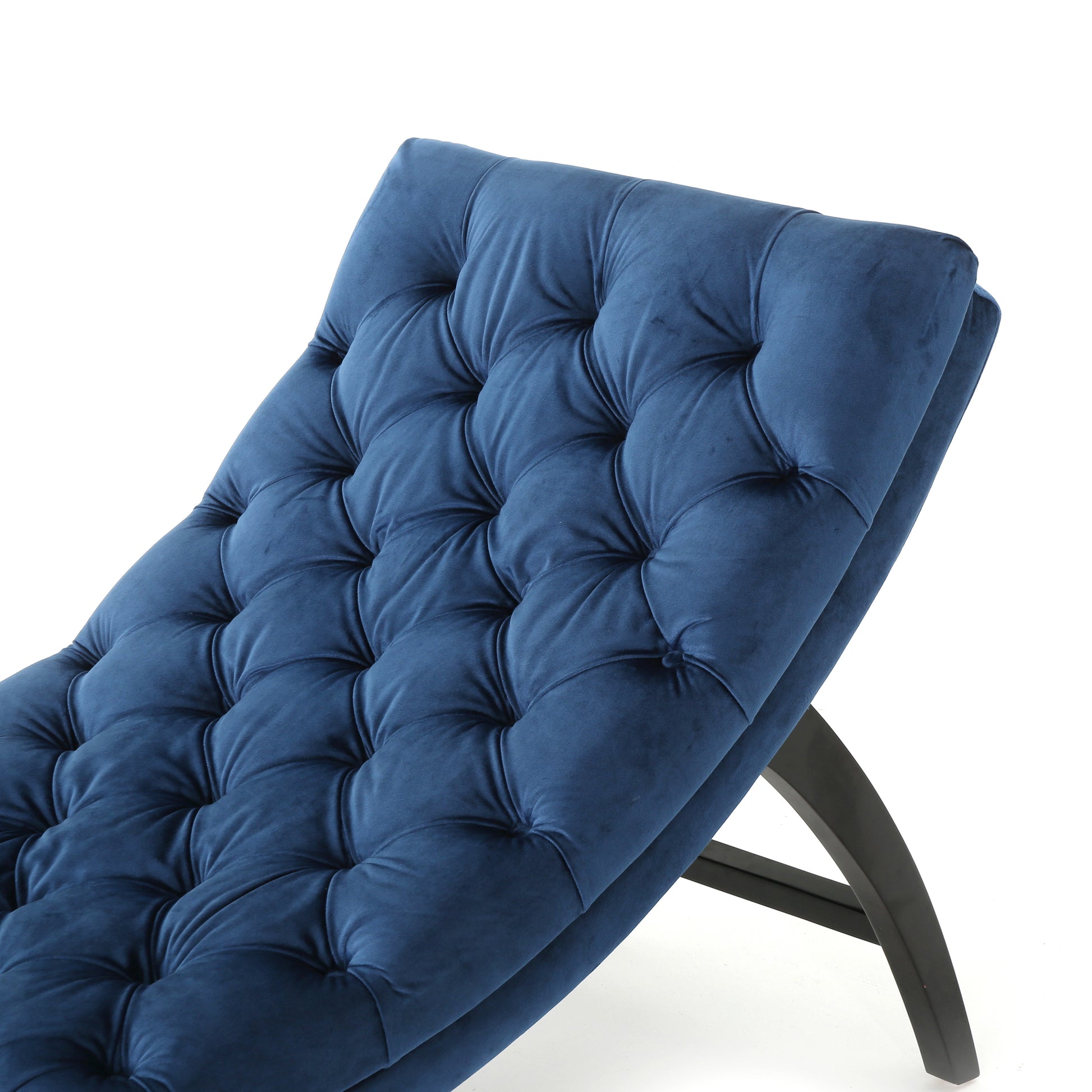 Chaise Lounge Antique Navy Blue Altay Velvet