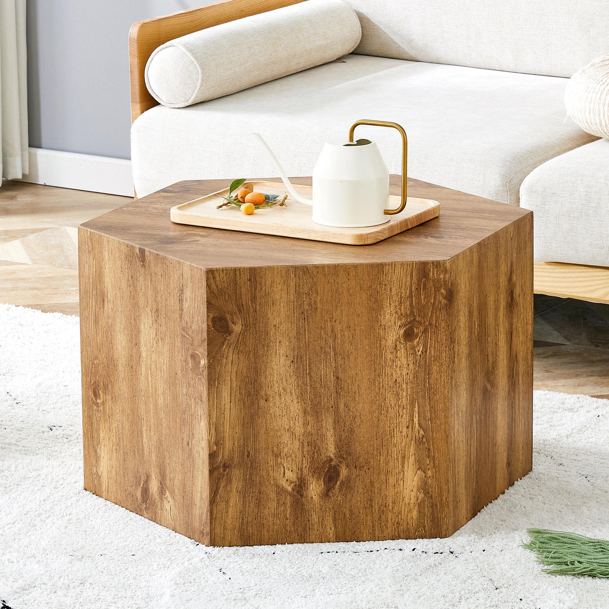 Modern Mdf Coffee Table, With Complex Texture Patterns, Style And Texture Coffee Table To Redefine Your Interior Decoration And Enhance Your Living Space, Stylish And Durable Design Wood Mdf