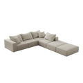 Oversized Sponge Cloud Sofa,Modern Upholstered Sectional Sofa Couch Set,Modular 162