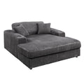 Hilde Chaise W 2 Pillows, Gray Velvet Lv03691 Gray Upholstered 1 Seat