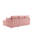 United We Win Furniture, Modular L Shaped Sofa, Modular Long Sofa With Reversible Chaise Lounge, Sofa Bed, Sleeper Sofa, Modular Sofa Combination With Storage Seats. Pink Velvet 3 Seat