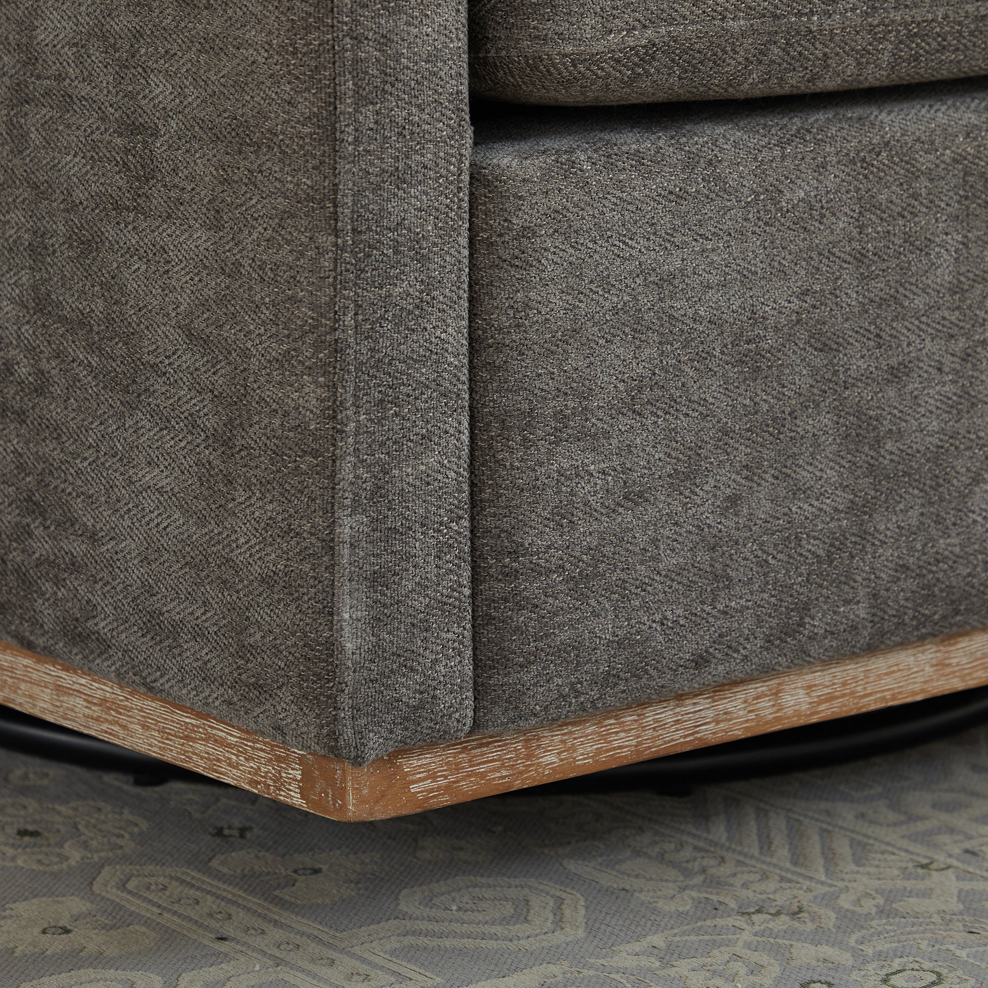 30.7"W Square Upholstered Swivel Accent Chair And Comfy Accent Single Sofa Chair, 360 Degree Club Chair, Lounge Armchair For Living Room Bedroom Apartment Nursery. Charcoal Charcoal Chenille