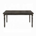 Weathered Grey Dining Table With Rectangular Top Grey Seats 6 Dining Room Rectangular Mdf