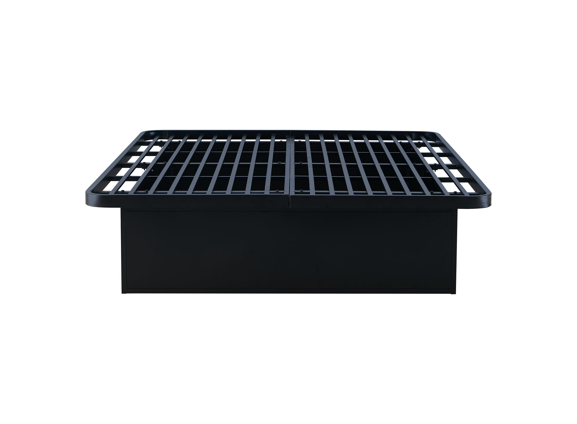 Modern Style Heavy Duty King Size Platform Bed Frame Made With Metal And16 Inch Height In Black Box Spring Not Required King Black Metal Bedroom Modern Bed Frame Metal Metal