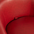 Upholstered Swivel Barrel Armchair With Storage Modern Living Room Side Chair For Bedroom Office Reading Spaces Pu Red Red Foam Upholstered