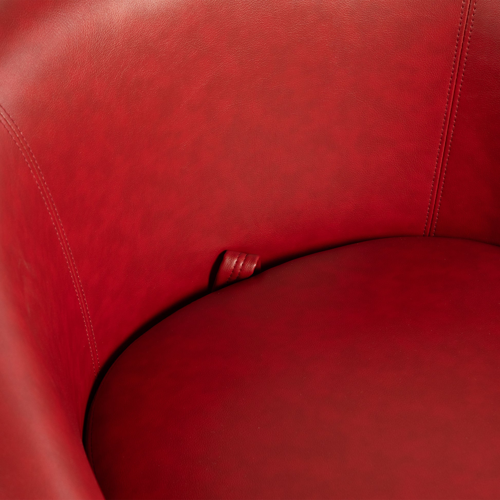 Upholstered Swivel Barrel Armchair With Storage Modern Living Room Side Chair For Bedroom Office Reading Spaces Pu Red Red Foam Upholstered