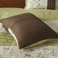 Embroidered 7 Piece Comforter Set Green Queen Queen Green Polyester