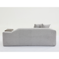 Arrived 2 Piece Boucle Cloud Sofa Set, Upholstered Sofa Set, Modern 3 Seater And 2 Seater Sofa With Mdf End Table For Living Room ,Apartment,3 2 Couch,Boucle, Light Gray Light Gray Polyester Primary Living Space Soft Tight Back Modern Square Arms Foam