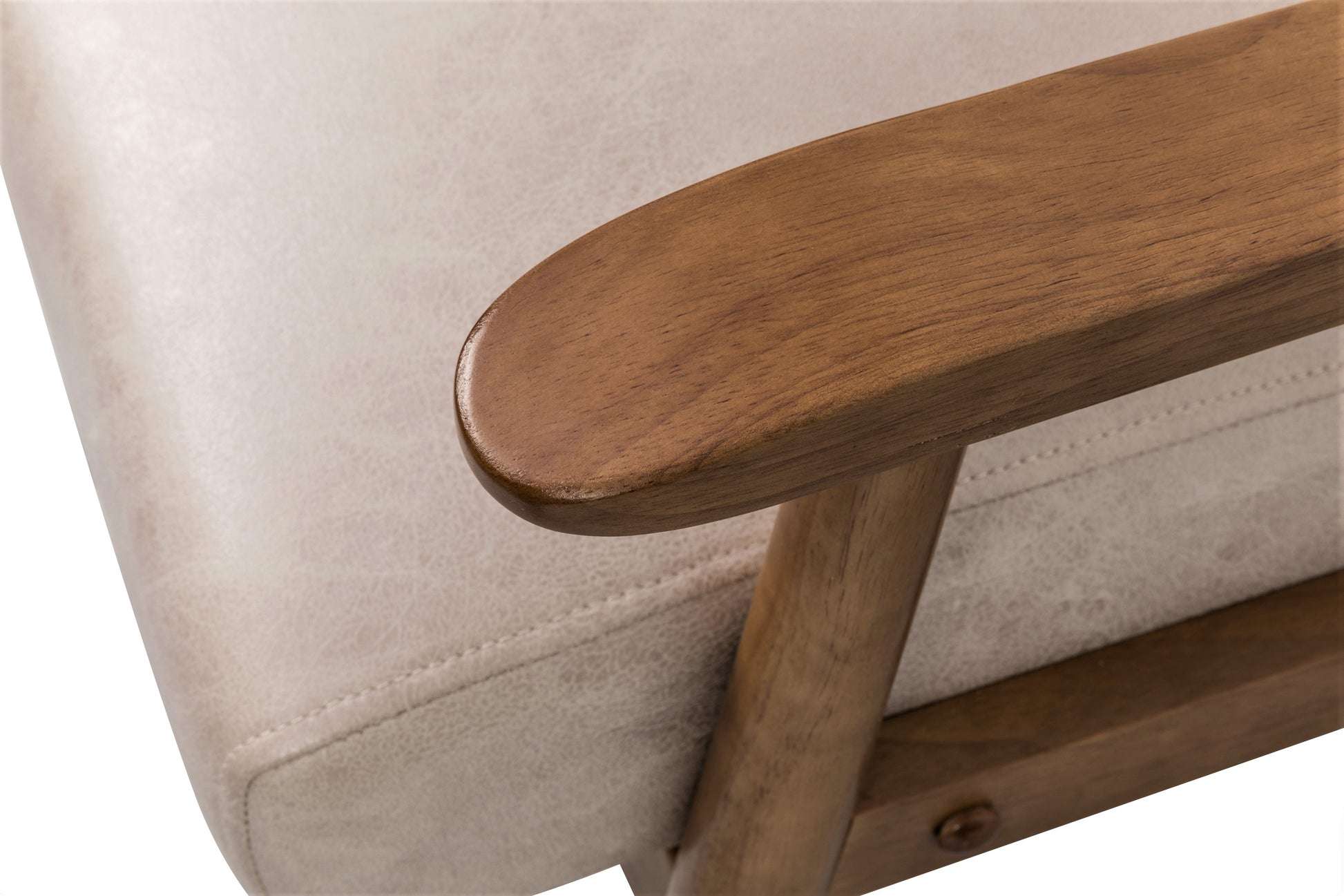 25.38'' Wide Classic Mid Century Modern Arm Chair, Light Camel Light Camel Microfiber