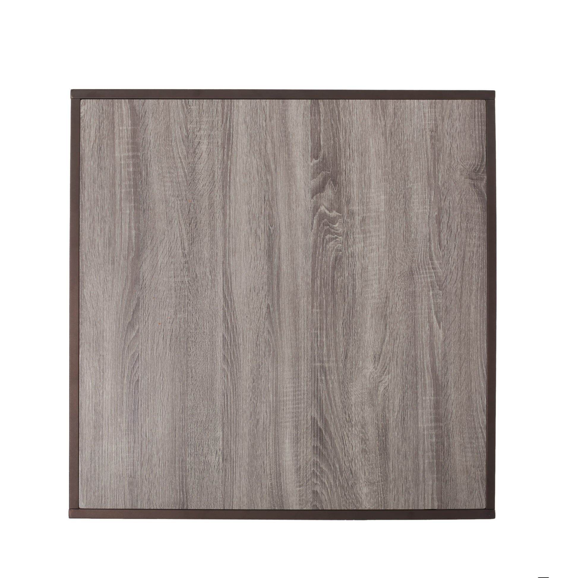 Modern Industrial Coffee Table, Gray And Bronze Grey Primary Living Space Coffee & End Tables Rectangular Mdf