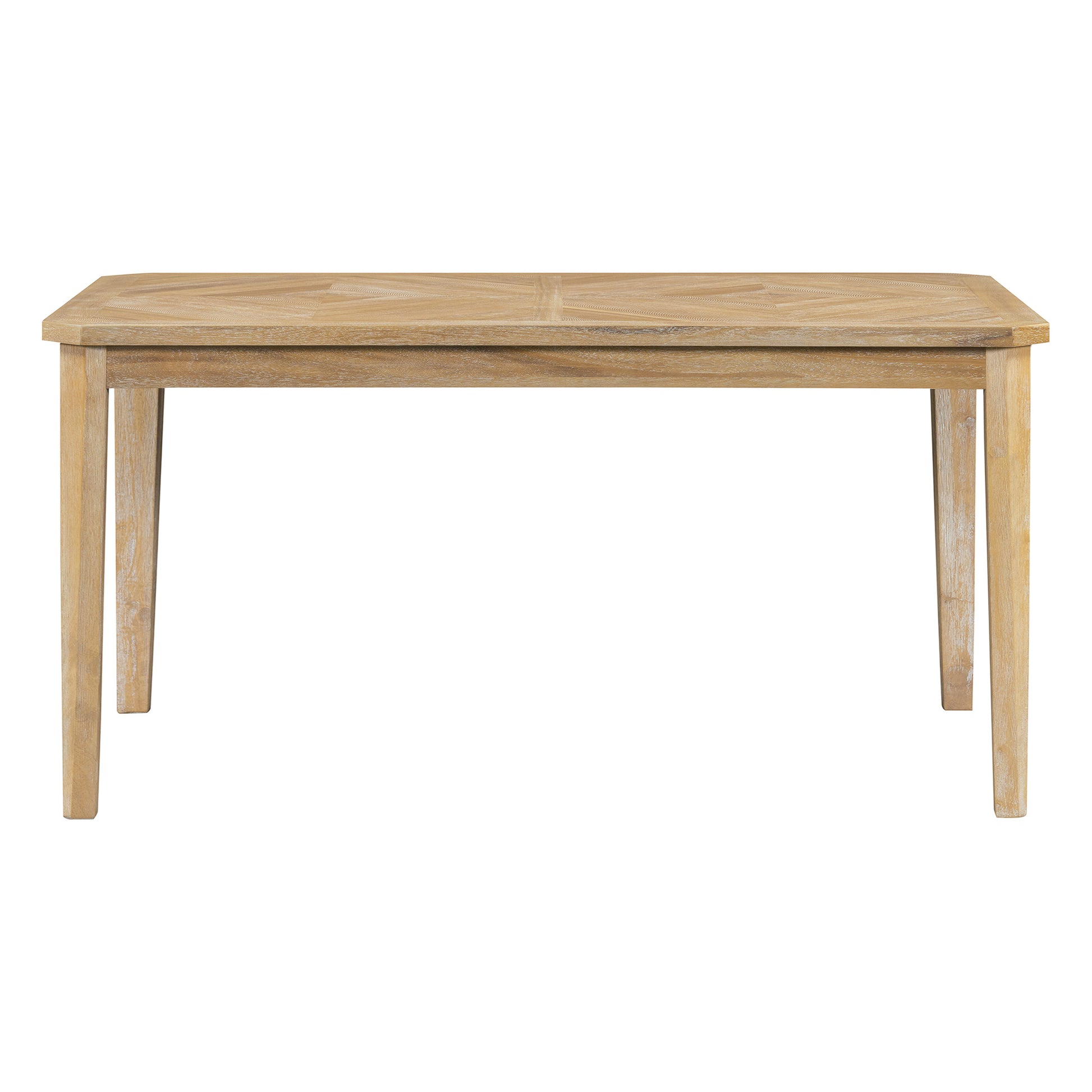 7 Piece Farmhouse Dining Set Classic Rustic Table And 6 High Back Design Chairs For Dining Room, Kitchen Natural Wood Wash Natural Wood Wash Solid Wood Mdf