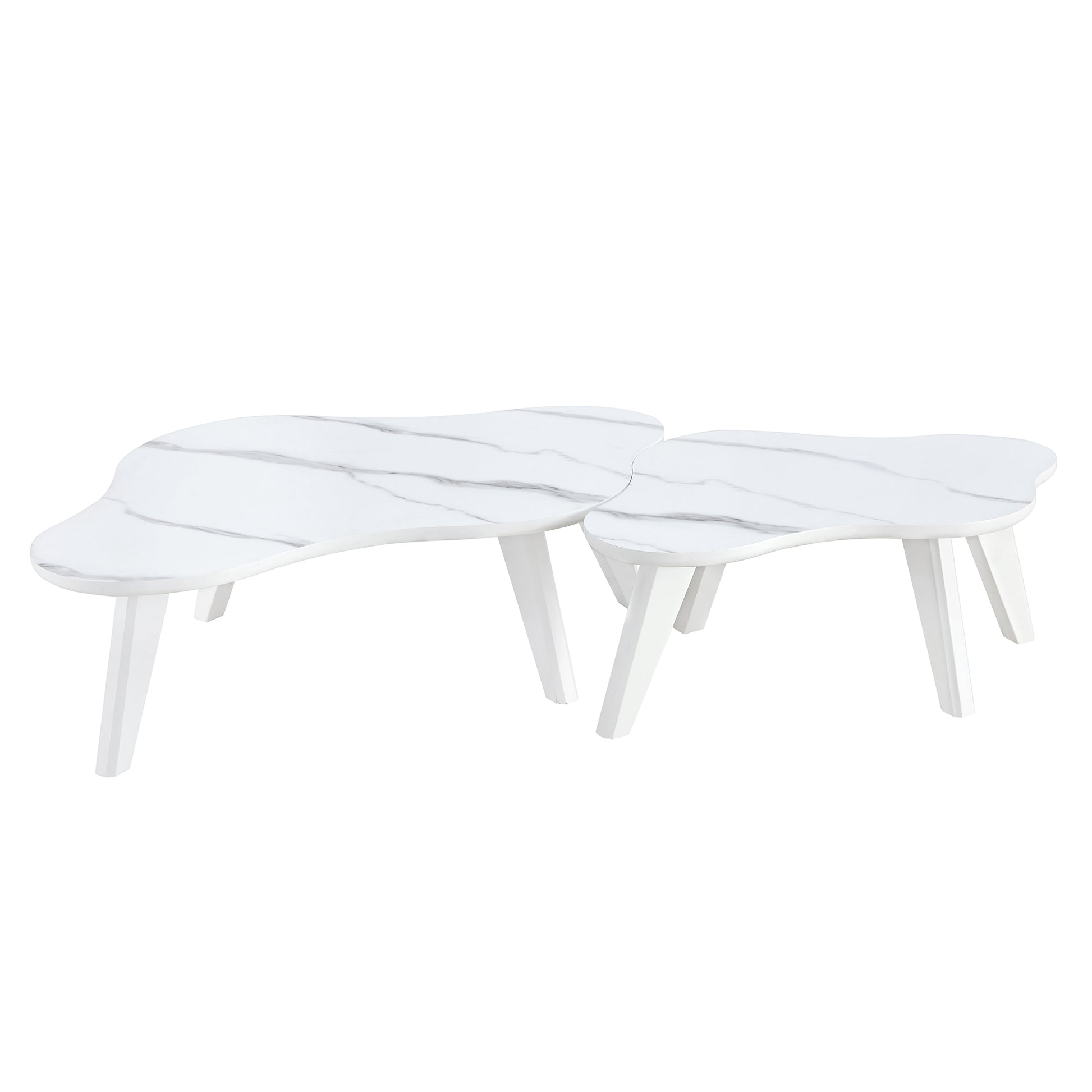 Modern Minimalist White Table Top. Cloud Shape Gives You A Experience, Computer Desk. The Game Table. Suitable For Dining And Living Rooms. White Mdf