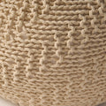 Hazel Pouf Ivory Cotton
