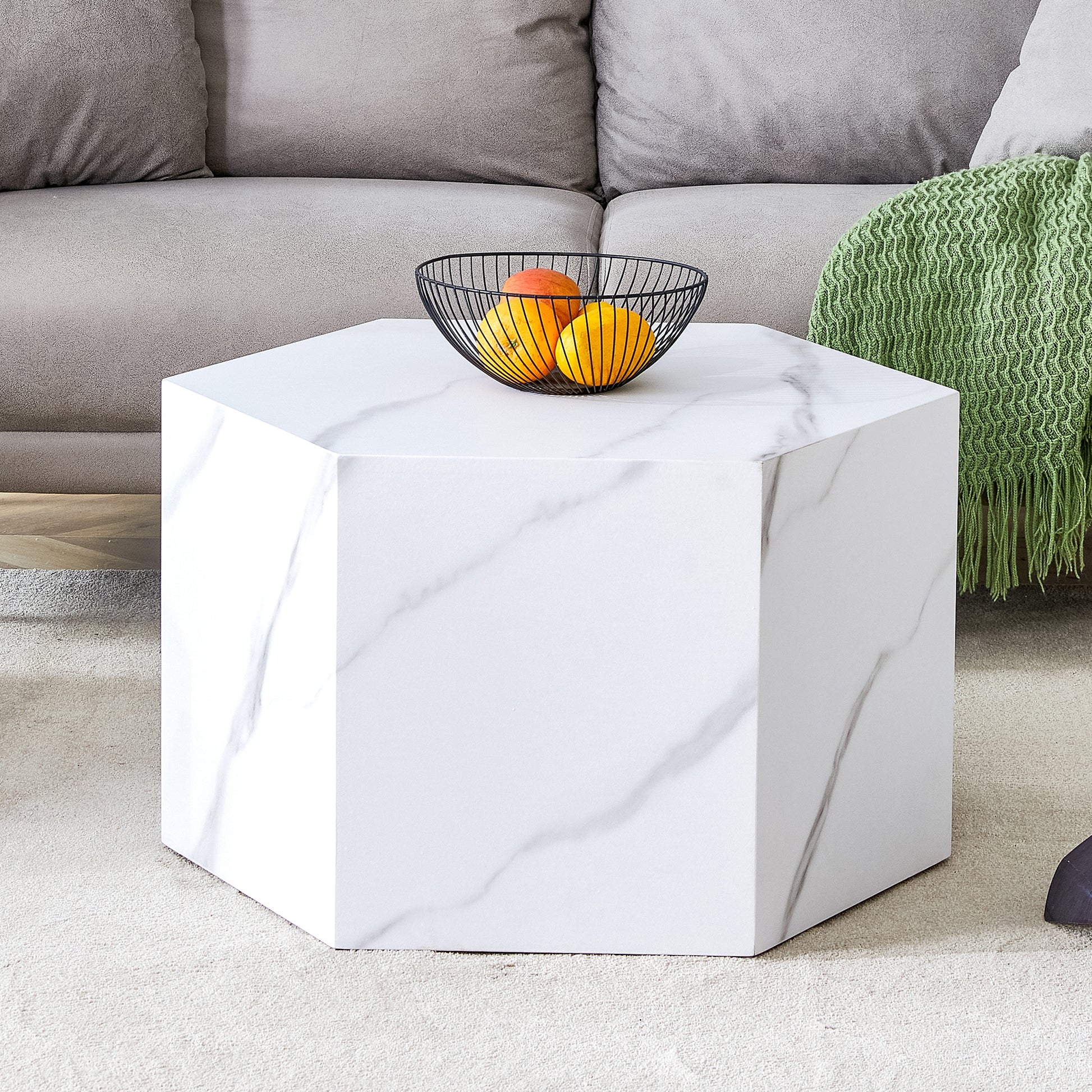 Modern Mdf Coffee Table, With Complex Texture Patterns, Style And Texture Coffee Table To Redefine Your Interior Decoration And Enhance Your Living Space, Stylish And Durable Design White Mdf