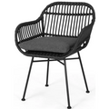 Orlando Chair Grey Iron Plastic