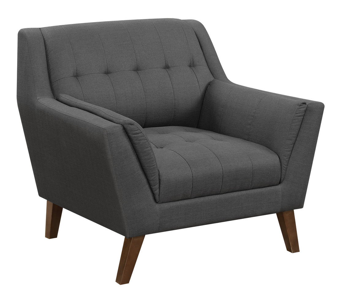 Browning Gray Accent Chair Gray Foam Engineered Wood