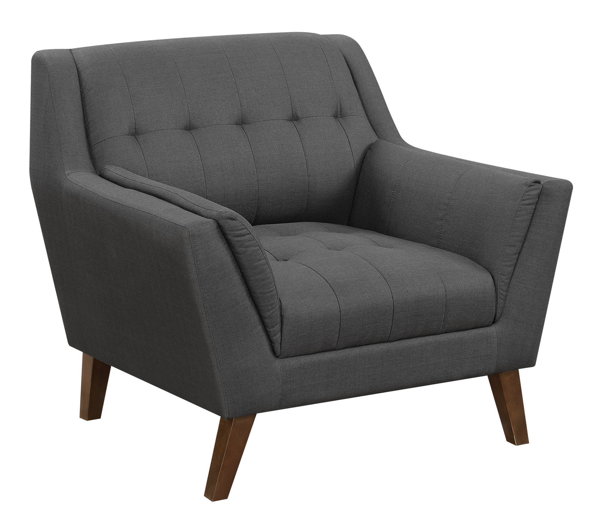 Browning Gray Accent Chair Gray Foam Engineered Wood