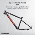 A27301 Ecarpat Mountain Bike 27.5 Inch Wheels, 21 Speed Mens Womens Trail Commuter City Mountain Bike,High Carbon Steel Frame Disc Brakes Thumb Shifter Front Fork Bicycles Black Red Steel