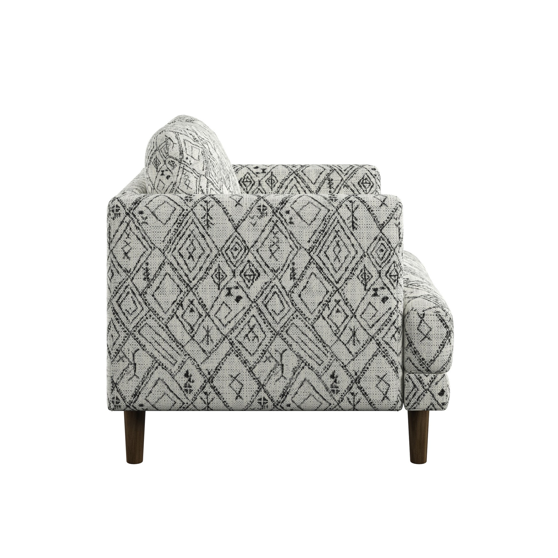 Jurie Black Abstract Accent Chair Black Primary Living Space Foam Engineered Wood