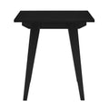 Japandi Minimal Solid Wood Side Table Black Black Mdf Mdf