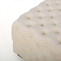 Ottoman Ivory Velvet