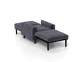 Grey Sofa Chair With Recline Fuction Grey Velvet Metal Primary Living Space Medium Soft Loose Back Pillow Top Arms Foam Fabric Metal 1 Seat