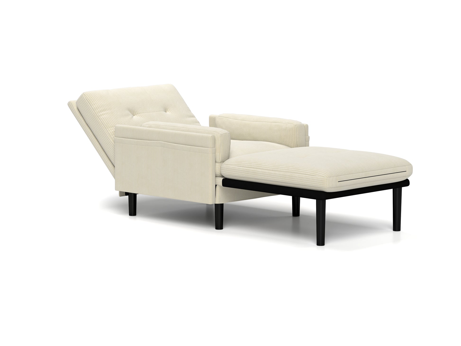 Ivory Sofa Chair With Recline Fuction Ivory Velvet Metal Primary Living Space Medium Soft Loose Back Pillow Top Arms Foam Fabric Metal 1 Seat