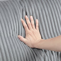 6Pc Modular Sectional Set Gray Corduroy Upholstery 3X Armless Chairs 3X Corner Seats Soft Pillows Living Room Furniture Gray Corduroy Wood Primary Living Space Contemporary,Modern Modular