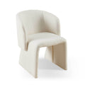 Modern Accent Chair White Single Sofa Chair,Upholstered Side Chair Teddy Comfy Reading Chair For Bedroom Living Room Reception Off White 1Pc Off White Primary Living Space Modern Teddy