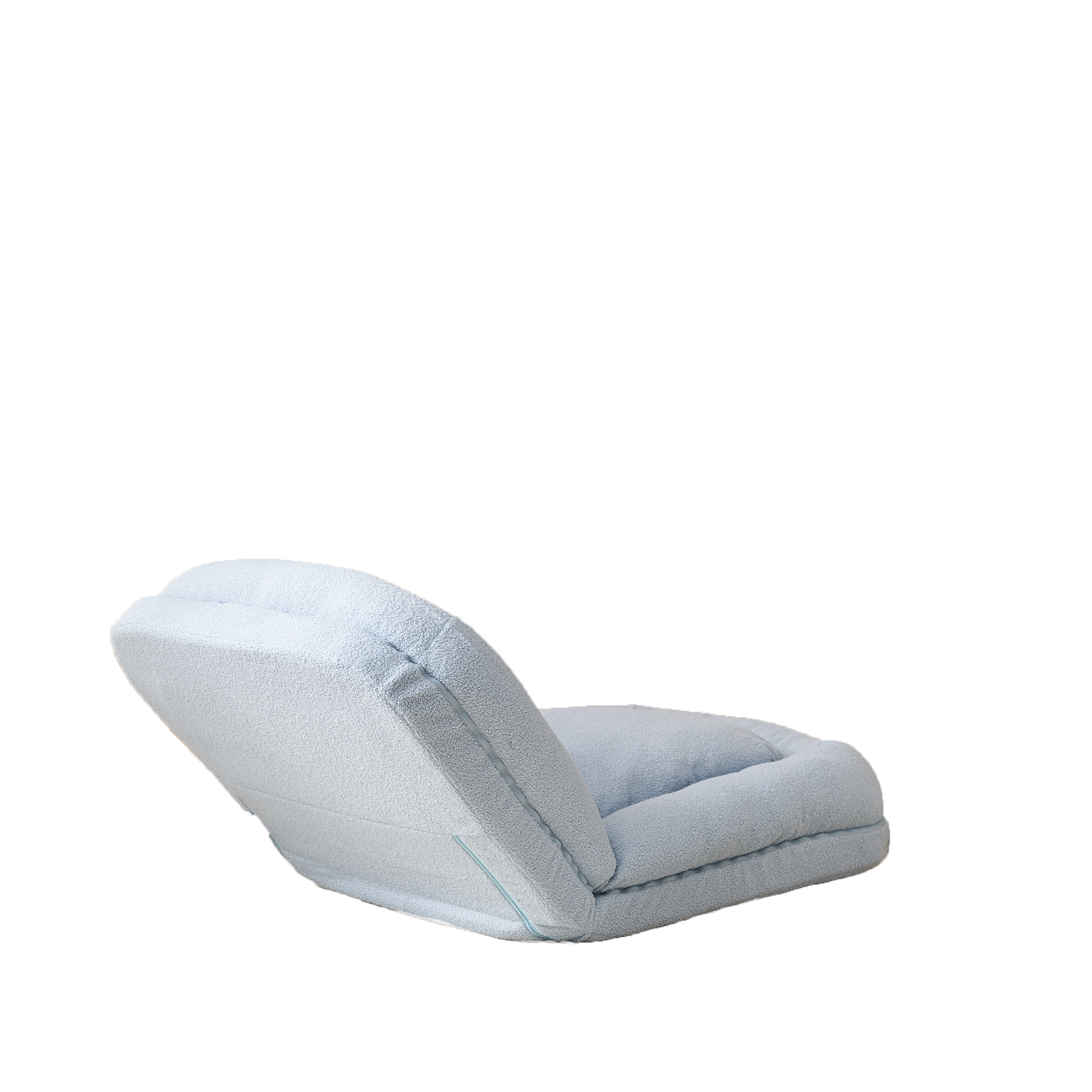 Triple Fold Down Sofa Bed,Blue Blue Metal Cotton Metal