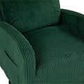 Jiada Upholstered Swivel Glider.Flannel Fabric.Rocking Chair For Nursery In Dark Green.Modern Style One Left Bag Dark Green Primary Living Space Foam Fabric Metal