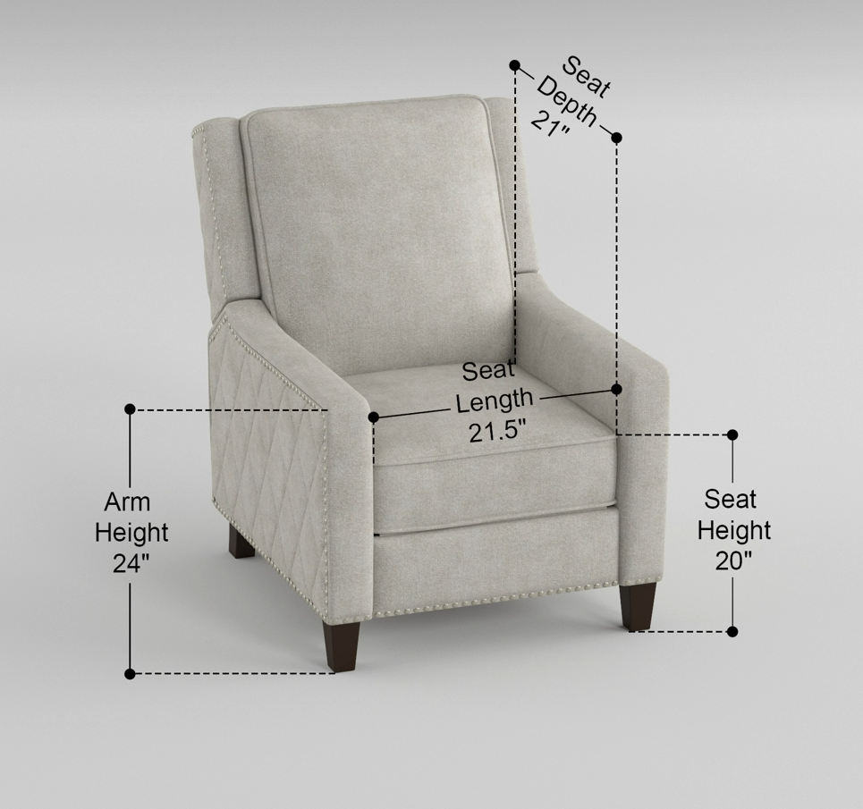 Modern Home Furniture Reclining Chair 1Pc Sand Color Textured Fabric Upholstered Trim Solid Wood Frame Self Reclining Motion Chair Sand Polyester Wood Modern Solid Wood