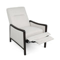 Recliner Chair Beige Fabric