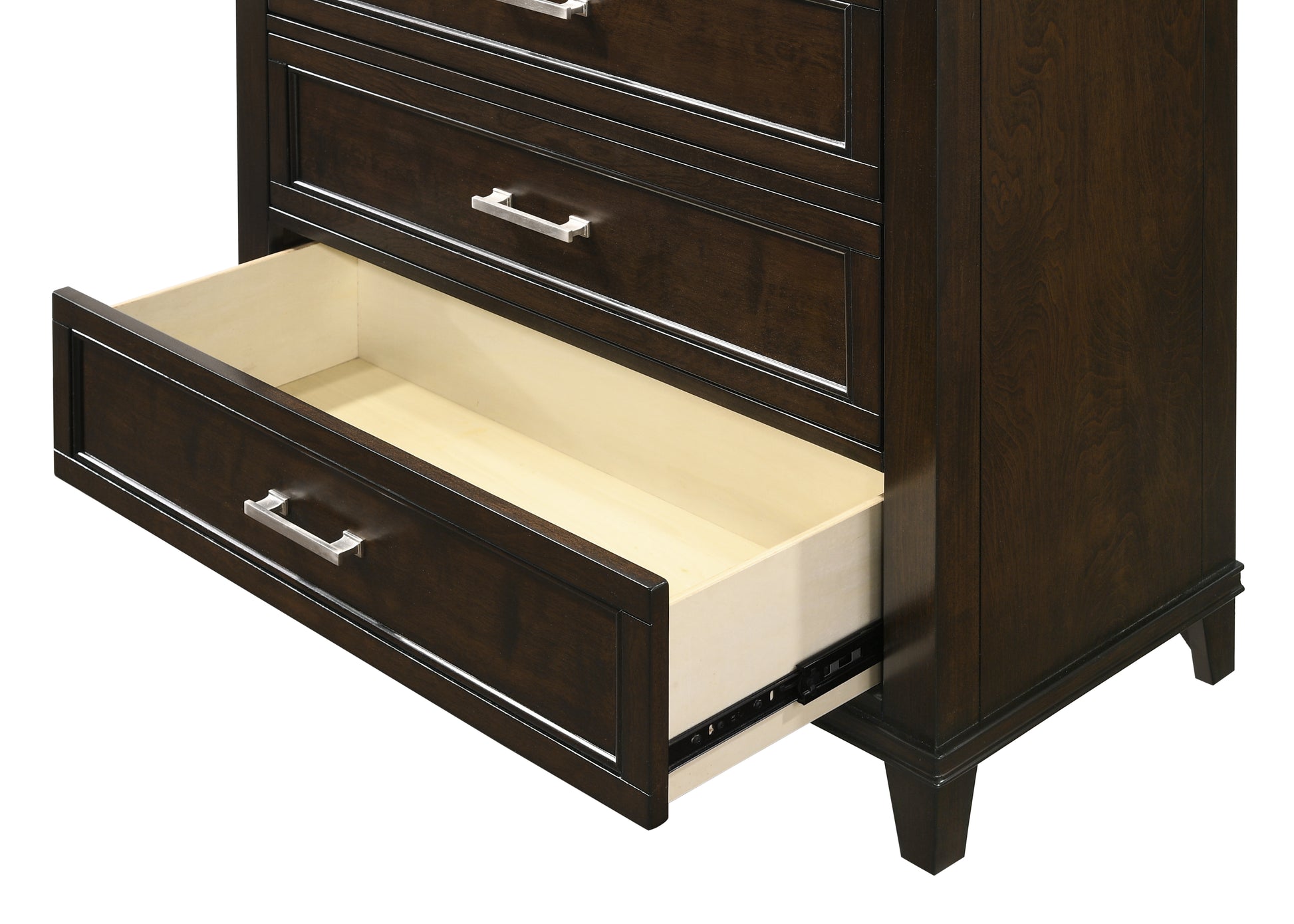 Merlot 5 Drawer Chest Mahogany Solid Wood Mdf