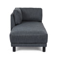Chaise Lounge Charcoal Fabric