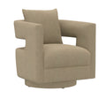 Supe Tan Swivel Chair Tan Foam Engineered Wood