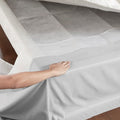 Wrap Around Adjustable Bedskirt Grey One Size Grey Microfiber