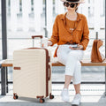 Hardshell Luggage Sets 3 Pcs Contrast Color Suitcase With Spinner Wheels And Tsa Lock 20