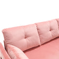United We Win Furniture, Modular L Shaped Sofa, Modular Long Sofa With Reversible Chaise Lounge, Sofa Bed, Sleeper Sofa, Modular Sofa Combination With Storage Seats. Pink Velvet 3 Seat