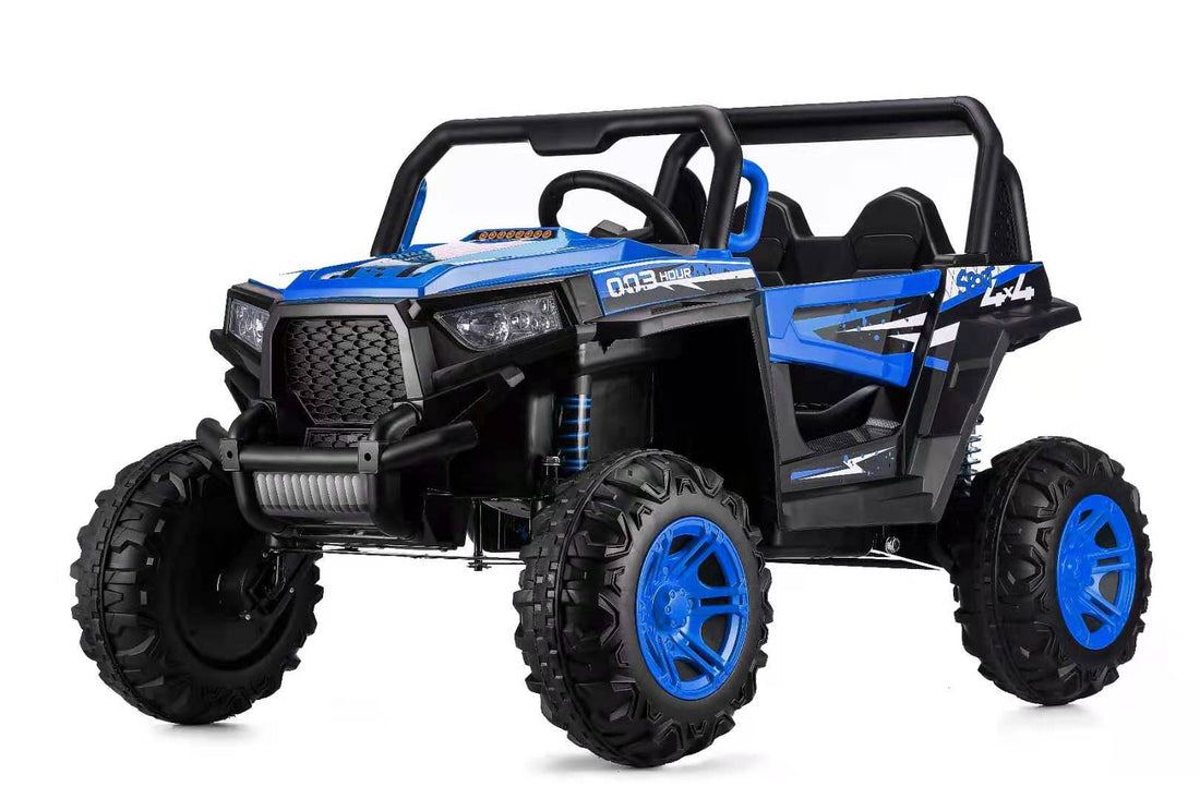 Electric Four Wheel Car Blue Plastic
