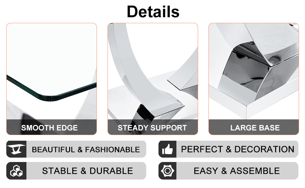 Table And Chair Set. Large Modern Rectangular Table With Glass Top And Silver Metal Legs. Furnished With Soft And Comfortable Pu Chairs With Faux Leather Upholstered Seats And Silver Metal Legs. Black Silver Seats 8 Glass Metal