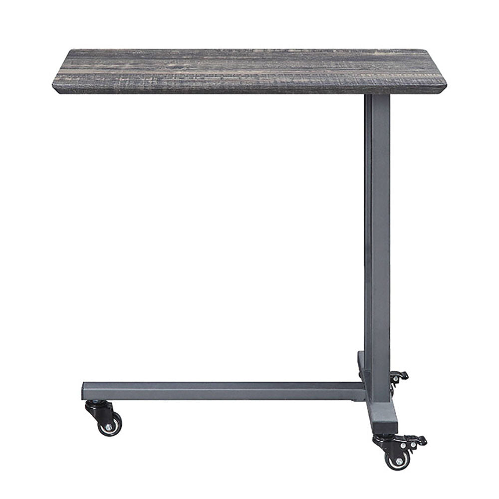 Gunmetal Accent Table And Wall Shelf Set Gunmetal Primary Living Space Contemporary Shelves Rectangular Metal